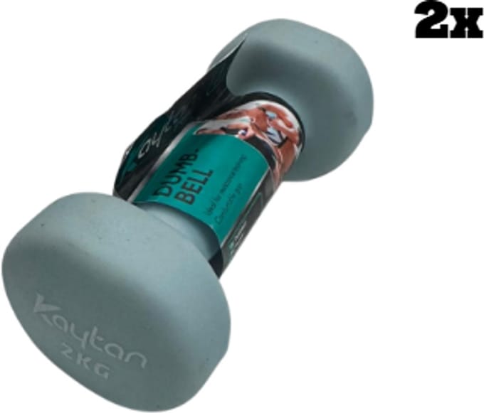 Dumbbells 2kg (stuks) totaal 4kg - Blauw