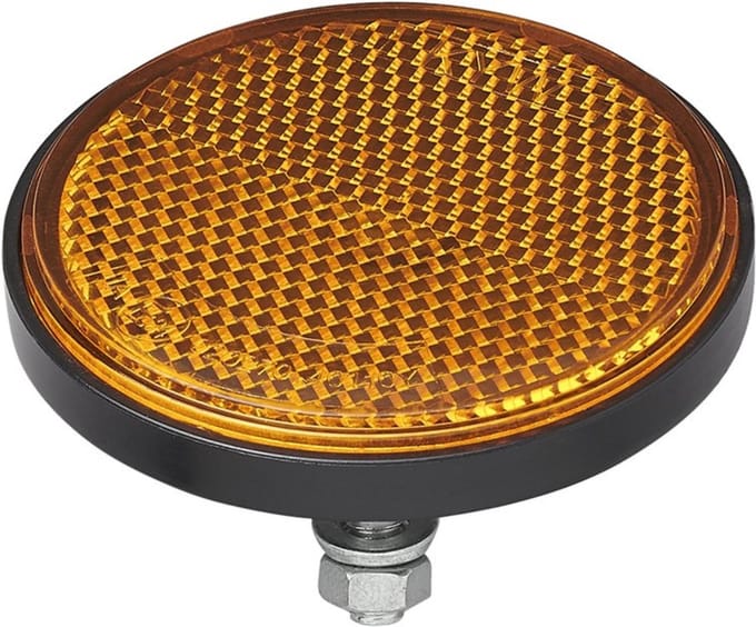 ProPlus Reflector - set 2x - oranje - boutbevestiging - 60mm - M5 bout - rond