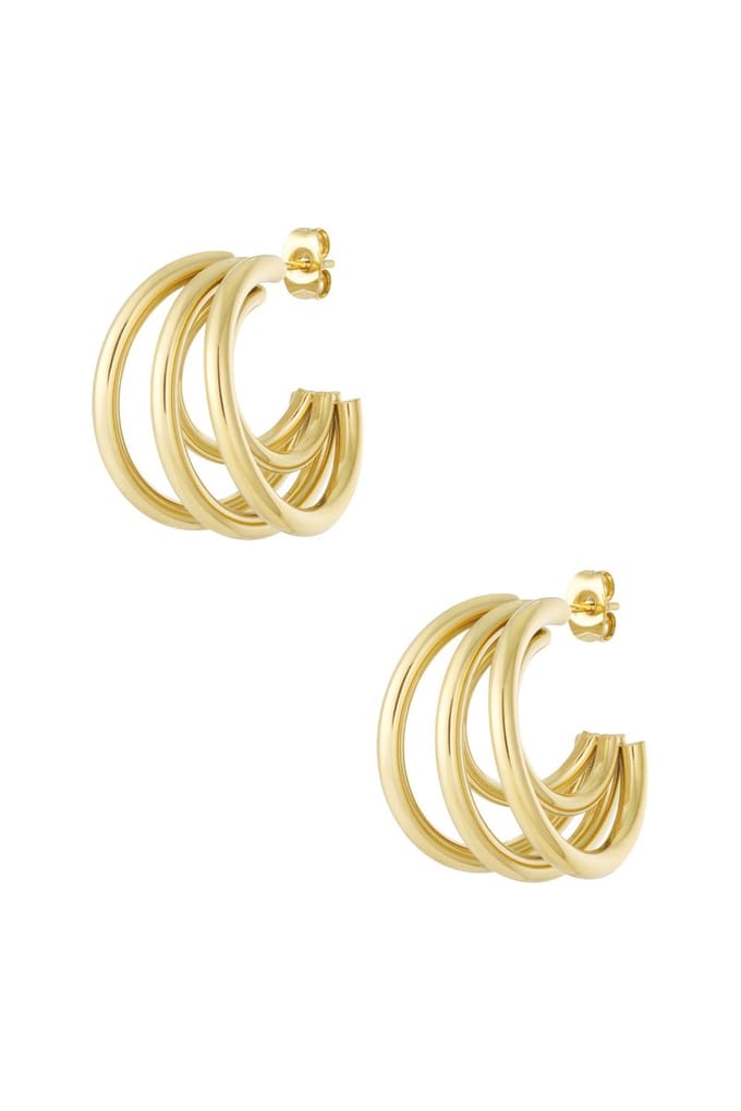 Oorsteker multi/stainless steel/Bling-it/2.5x2cm