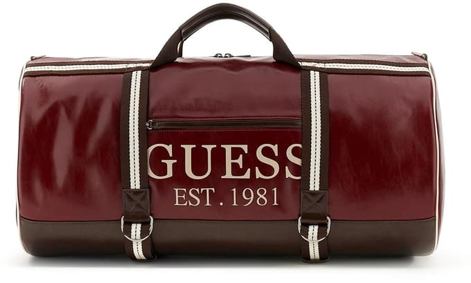 GUESS reistas Oslo Weekender Burgundy donkerrood
