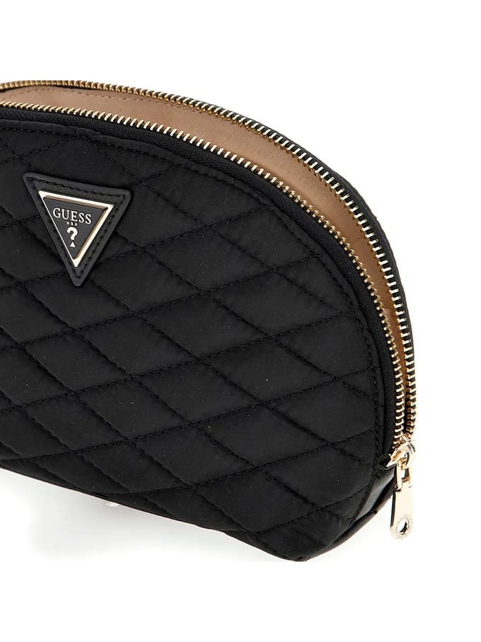GUESS Koppeling Dome Pouch Black Zwart