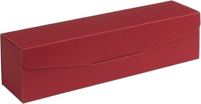 Wijndoos cadeauverpakking karton 38x8,5x9,3cm ROOD (35 stuks)