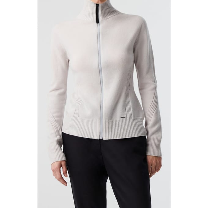 AlphaTauri Fehca V1.y8.02 Flat-knit-jacket Off White Taglia: M | Cardigan Outlet | Donna | Bianco