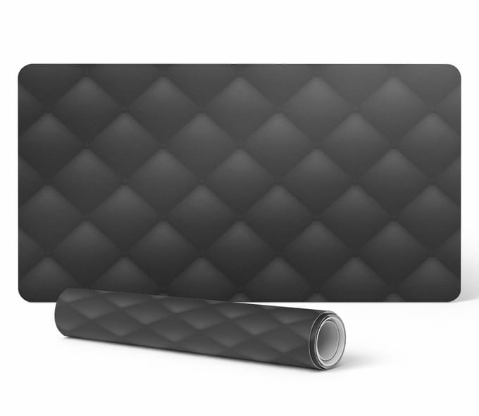 Antislip beschermmat voor op het bureau met doorgestikt textuurpatroon 90x45 cm