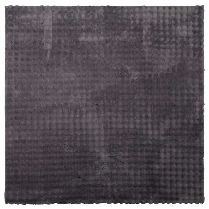 vidaXL - Vloerkleden - Vierkant - SIROLO - Antraciet - 120 - x - 120 - cm - Polyester