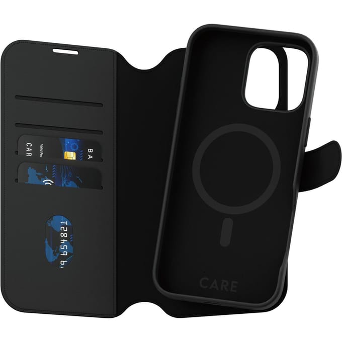CARE by PanzerGlass Tango 2 in 1 Wallet Case MagSafe voor de Apple iPhone 16 Pro Max - Black