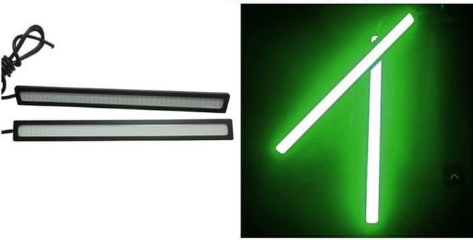 17CM LED - DRL - Groen - 12 volt