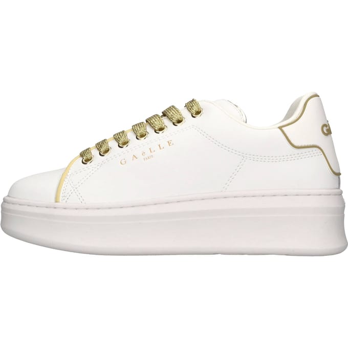 Gaelle Paris Bianco Polyurethaan Dames Sneakers