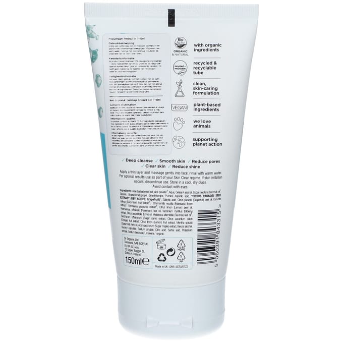 Dr. Organic Skin Clear Exfoliërende Scrub - 150 ml