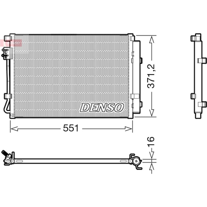 Condensator, airconditioning DENSO DCN41022
