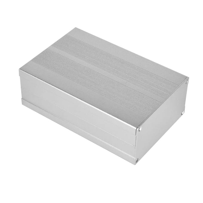 Boîtier Électronique Sable Argent Alliage d'Aluminium pour Circuit Imprimé 55x106x160mm
