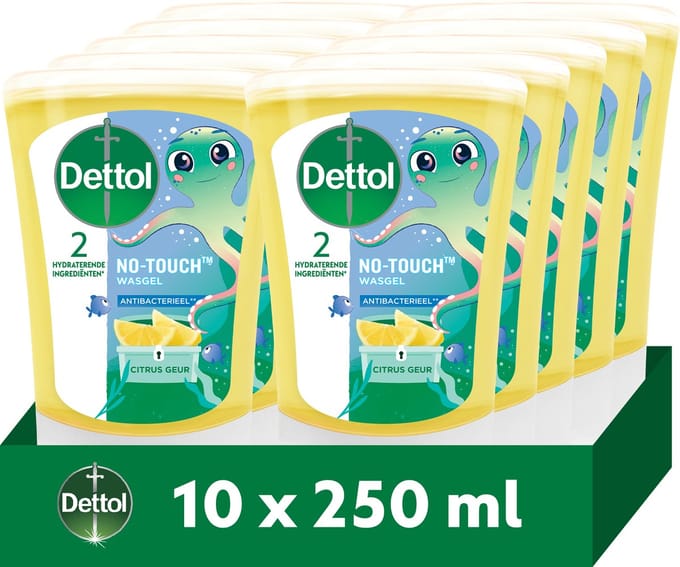 Dettol No-Touch Handzeep Navulling Citrus 250ml - 10 stuks - Voordeelverpakking