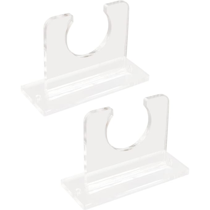 2 stuks Honkbalknuppelhouder voor Verticale Weergave Stevige Acryl Knuppelhanger Honkbalknuppel Muurbevestiging Displayrek white