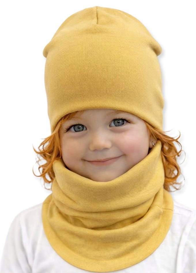 Dartomik - Kinderset Czapka en Komin - 46/50 - Oeko-Tex Gecertificeerd