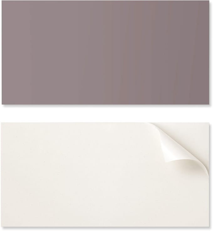Zelfklevend decoratief vinylpaneel met print, 120x60 cm, beige kleur.