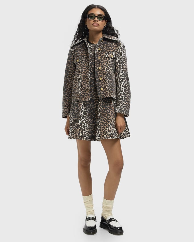 Print Denim Jacket