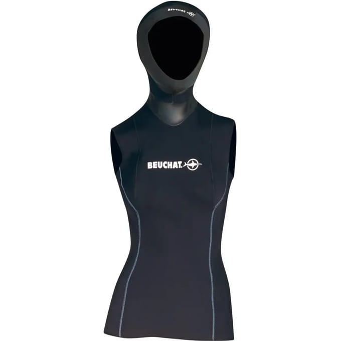 Vest met aangehechte muts voor vrouwen Beuchat Focea 2,5 mm