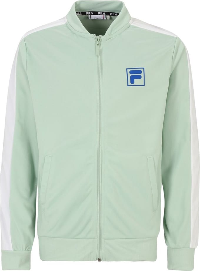 Fila Teens trainingsjack voor jongens Billerbeck Track Jacket Silt Green-Bright White