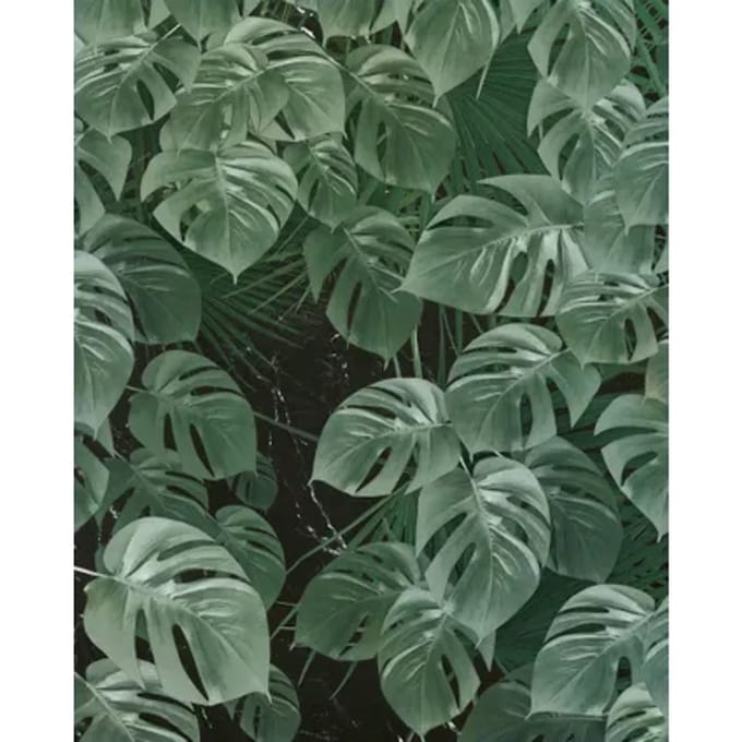 Fotobehang - Monstera on Marble 200x250cm - Vliesbehang