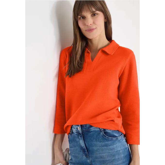 Poloshirt met structuur