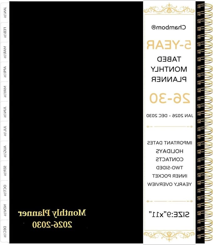 Maandplanner - Jaarplanner Organizer - Planning Maken - Lange Termijn - 23 x 28 cm - Meerdere Kleuren