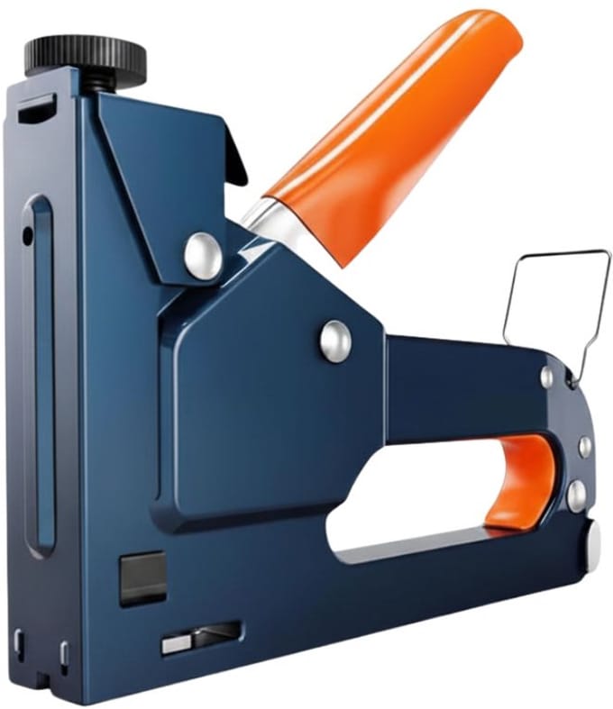 DnA® Nietpistool - Tacker - Spijkerpistool - Handtacker - Blauw - 16cm x 3cm x 13cm