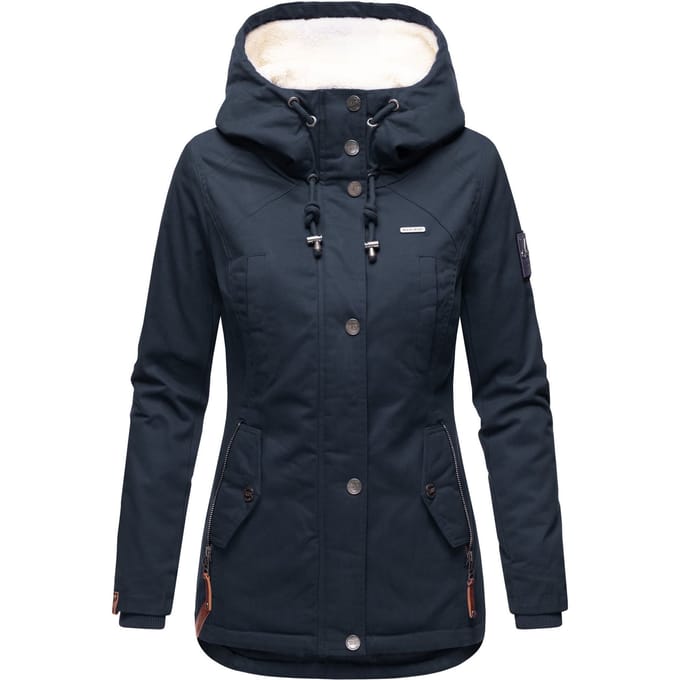 Marikoo dames winterjas met teddyfleece voering & capuchon