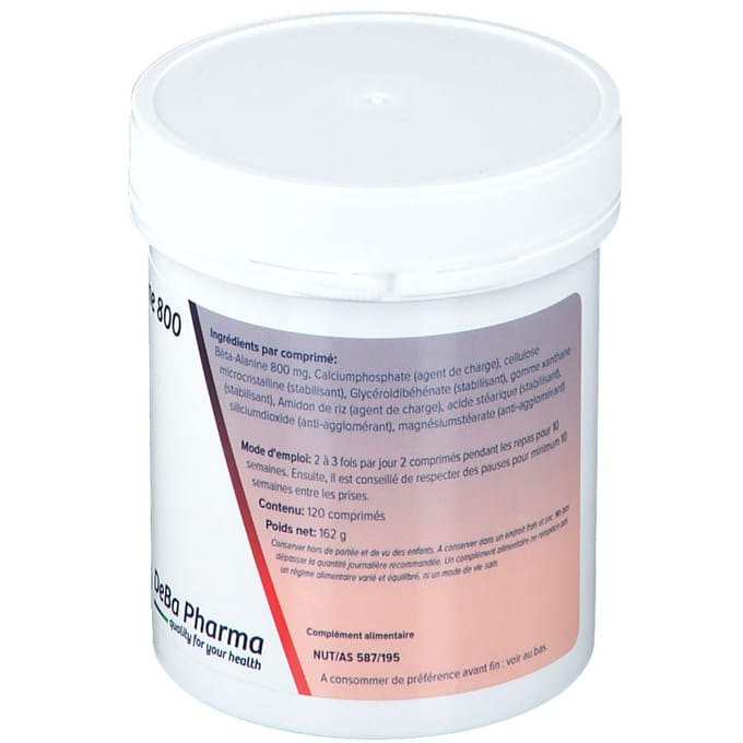 DeBa Pharma Beta-Alanine Slow Release 800mg 120 Gecomprimeerde tabletten
