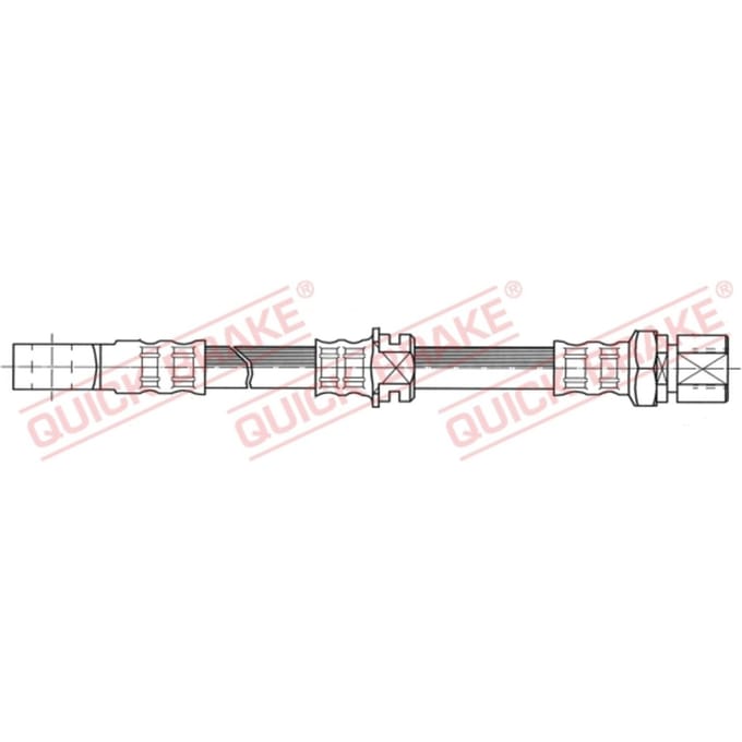 Remleiding QUICK BRAKE 50.909, links