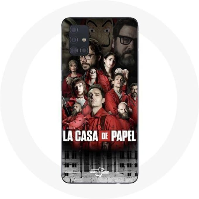 Samsung Galaxy A51 hoesje La casa de papel posterkarakters