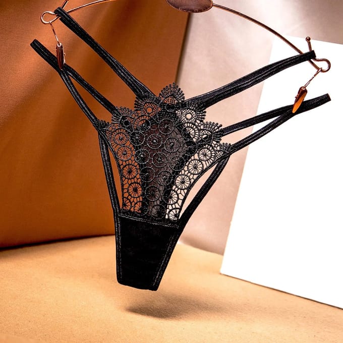String-Dames-Sexy-Zwart-Erotisch-Kant-Opwindend-Doorschijnend-Goedkoop