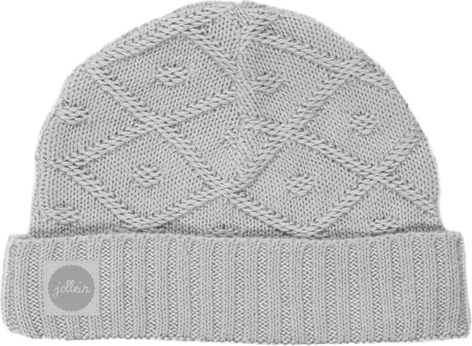 Jollein Diamond Knit - Muts - 40cm / vanaf 6 maanden - Grijs