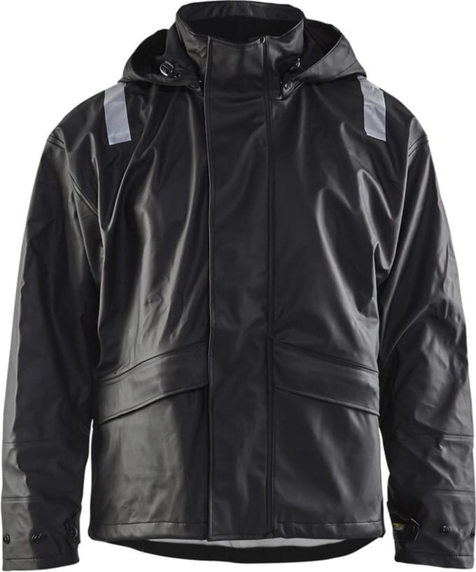 Blåkläder 4302-2003 Regenjas High vis zware kwaliteit Zwart maat XL