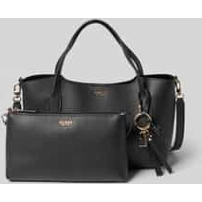 GUESS schoudertas Melody 2 In 1 Satchel Black zwart