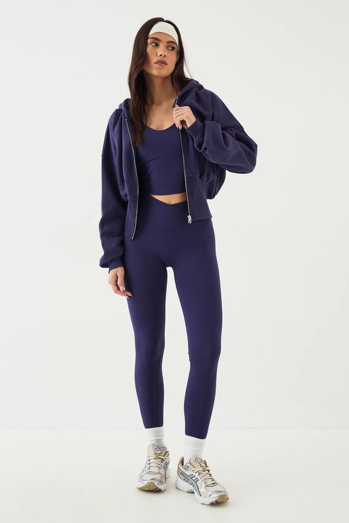 Dames DSGN Studio Ultra Sculpt Wrap Taille Legging | Blackberry | Maat: 2XL