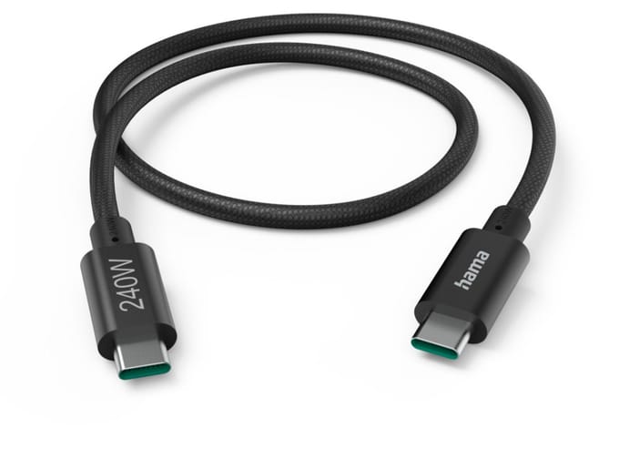 Hama 00201702 USB-C-kabel USB 3.2 Gen1 USB-C stekker 1.5 m Zwart