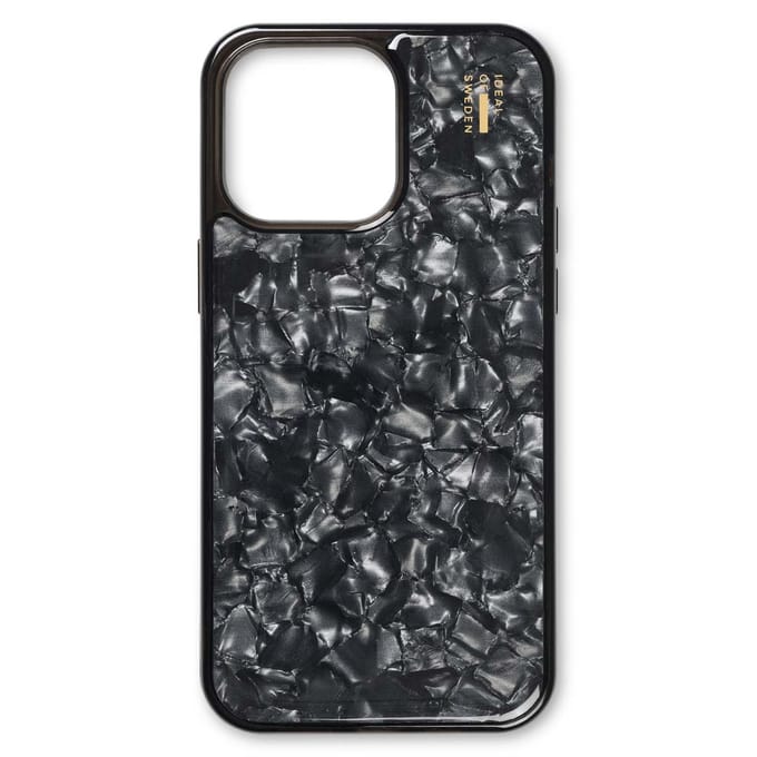 iDeal of Sweden Pearlized Case geschikt voor Apple iPhone 15 Pro Max - Zwart