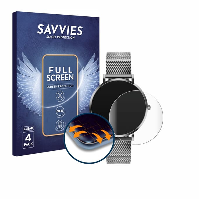 Savvies - Screenprotector voor Pireware Amory 5 - Folie Beschermfolie transparant volledig dekking 4 Stuks