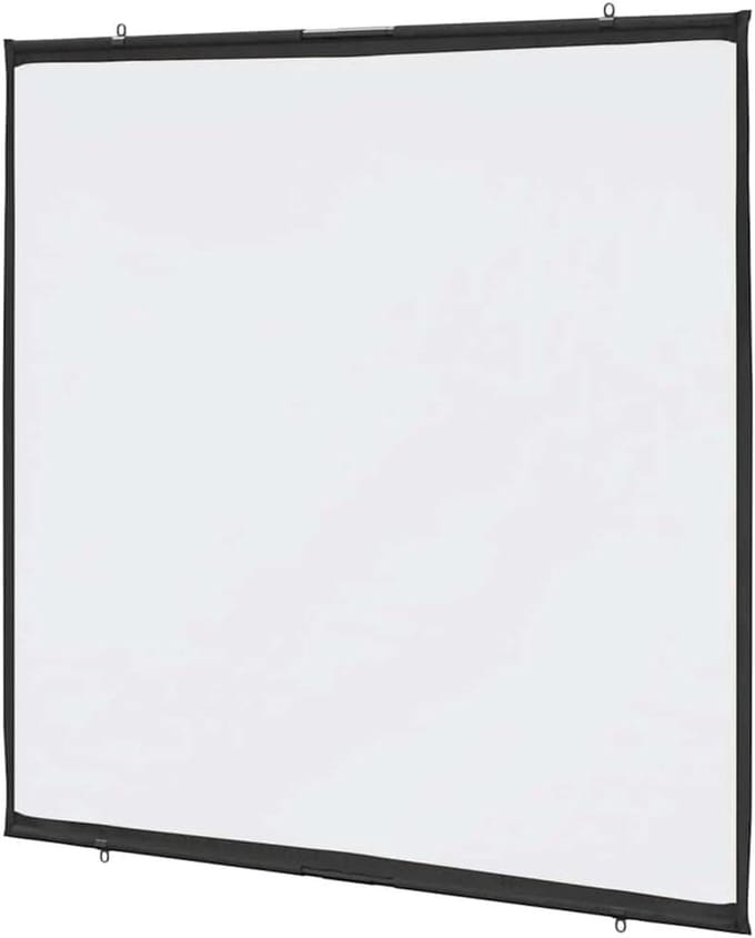 Projectiescherm Wandhangend - Beamer Scherm - Presentaties Geven - Mat Diffuus Oppervlak - 72 inch - Wit