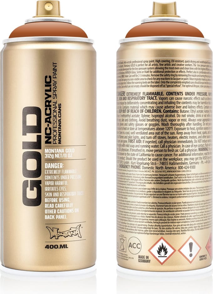Montana GOLD S8000 Shock Brown Light spuitbus 400ml