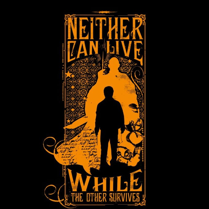 Harry Potter Neither Can Live t-shirt - Zwart - M