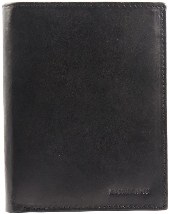 Excellanc heren portemonnee leer Billfold Zwart