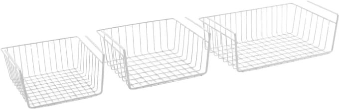 Metaltex - Set van 3 - Babatex Hangmand - 30-40-50 cm - Wit - Organizer voor keuken - kledingkast