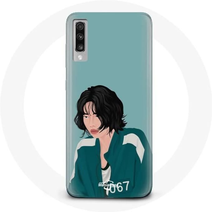 Coque pour Samsung Galaxy A70 Squid Game Kang Sae Byeok Visage