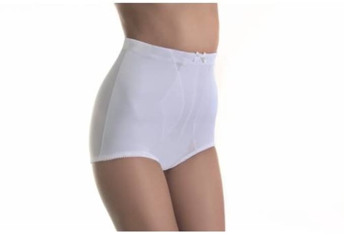 Sassa Mode dames panty broek / step in - Corrigerende dames onderbroek - Shapewear buik - 80 - Wit