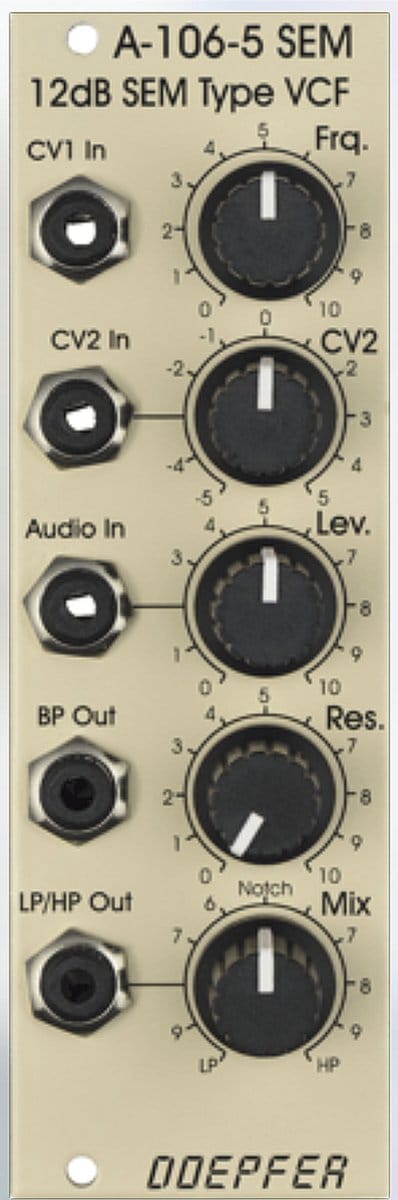 Doepfer A-106-5 SE SEM Filter Special Edition - Filter modular synthesizer