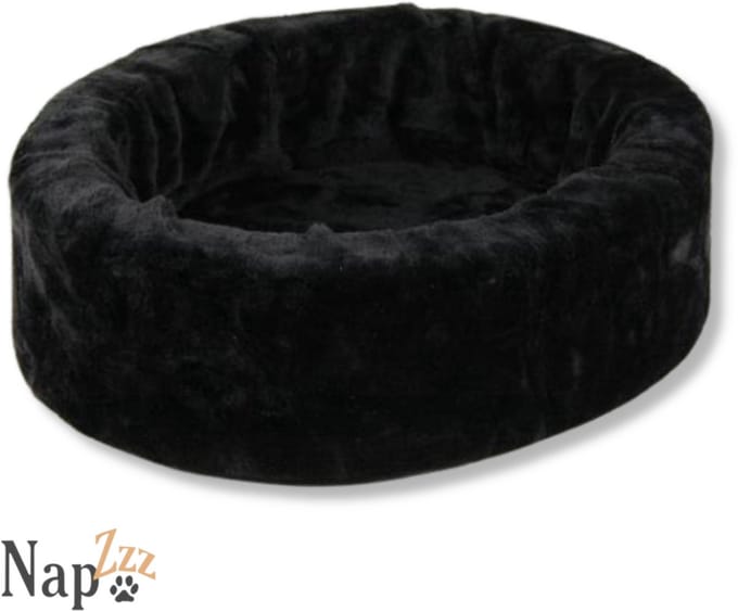 NapZZZ Orthopedische Bontmand Zwart No 2 56*50*15 cm