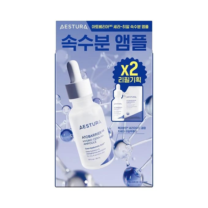 Atobarrier 365 Cera-Hyal Hydraterende Ampul 30ml + 30ml Navulset