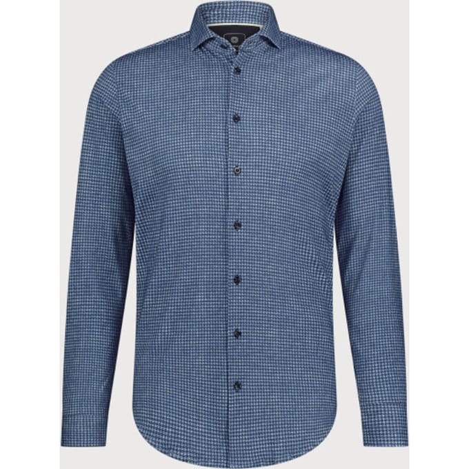 Blue Industry Overhemd Print Blauw - Maat 43 - Heren - Overhemden Casual