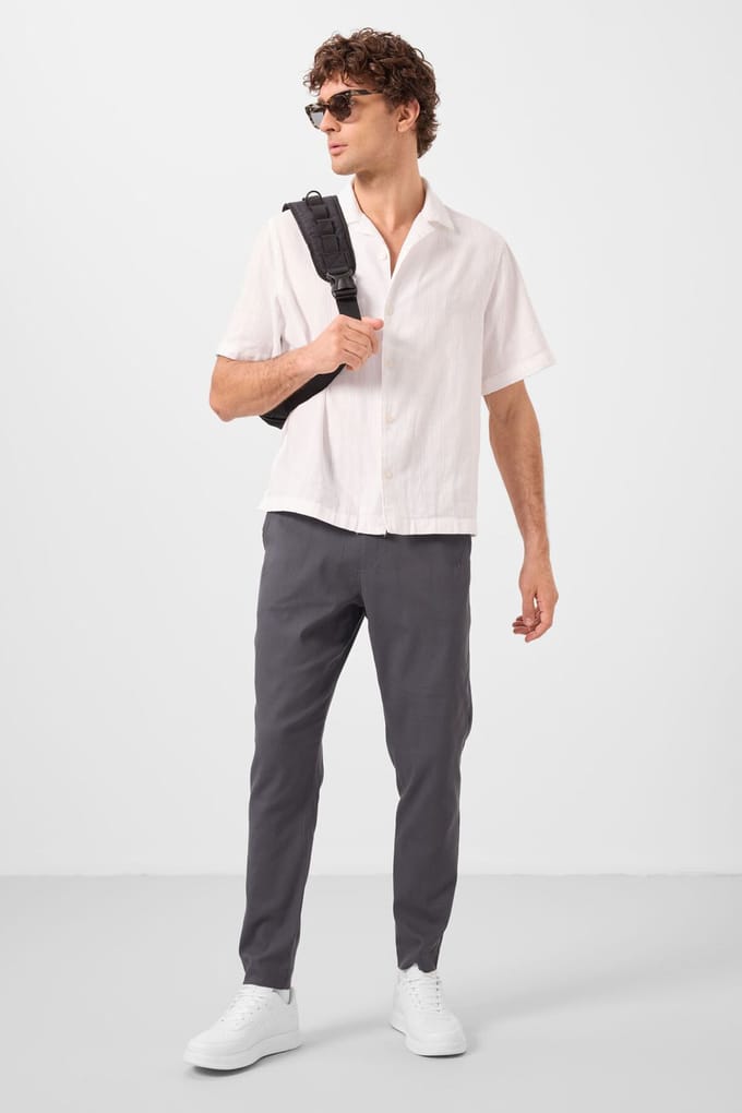 Heren Rechte Pijpen Gabardine Chino's